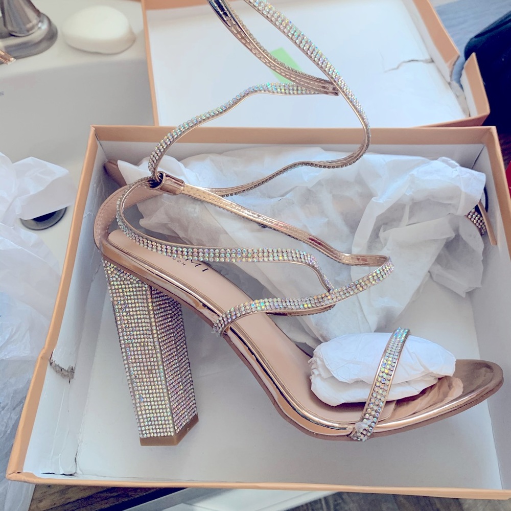 Simmi London Rhinestone Heels